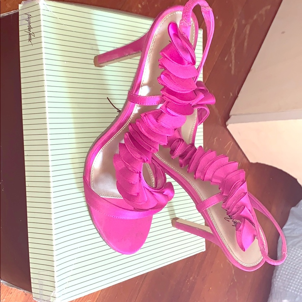 Fuschia heels